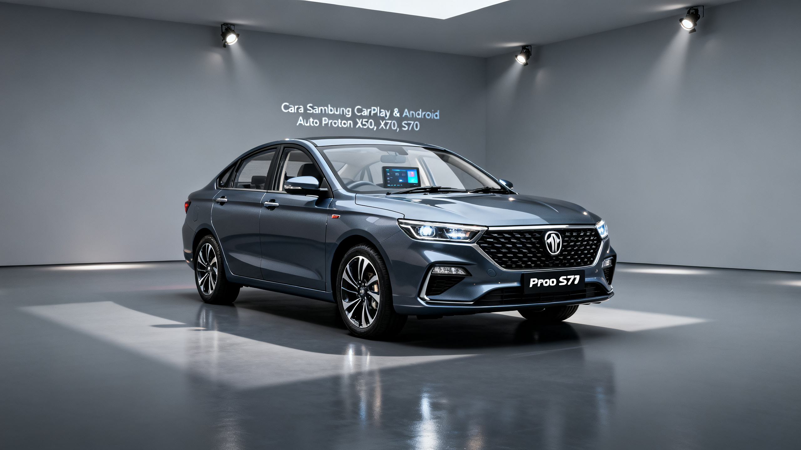 Cara Sambung CarPlay & Android Auto Proton X50, X70, S70