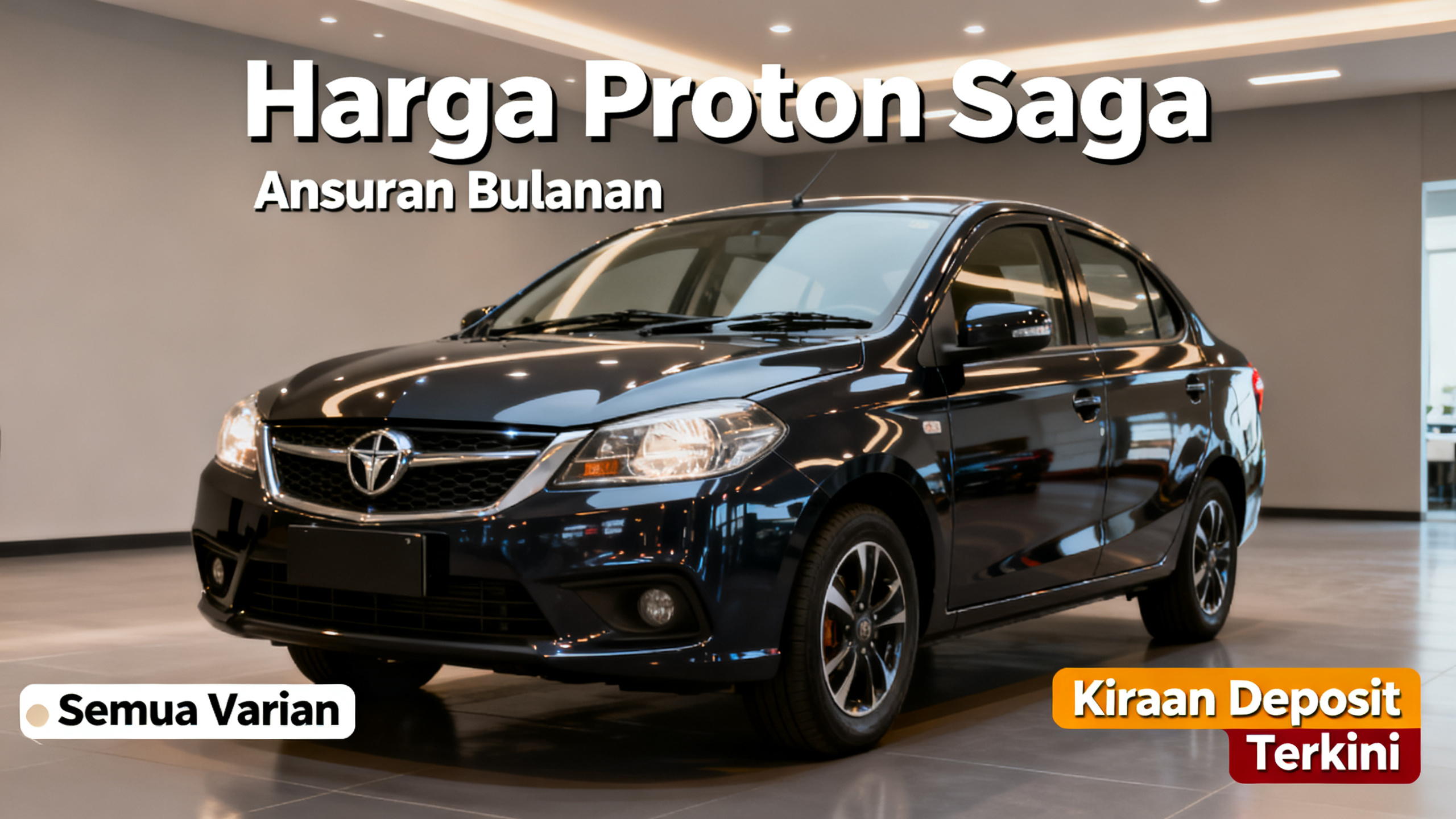Harga Proton Saga: Ansuran Bulanan, Semua Varian & Kiraan Deposit Terkini