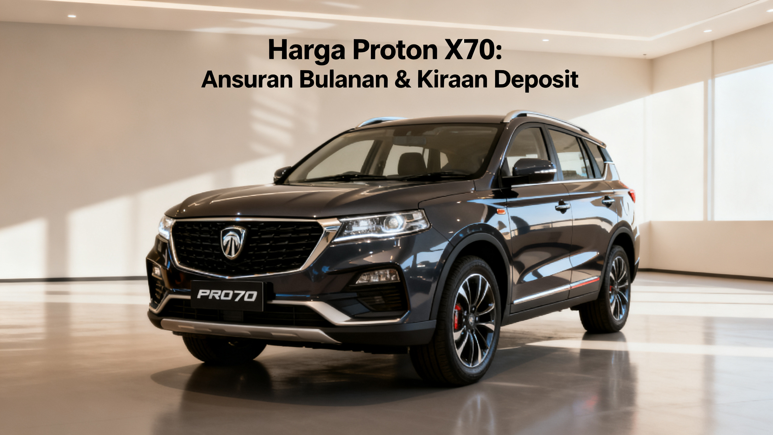 Harga Proton X70: Ansuran Bulanan & Kiraan Deposit