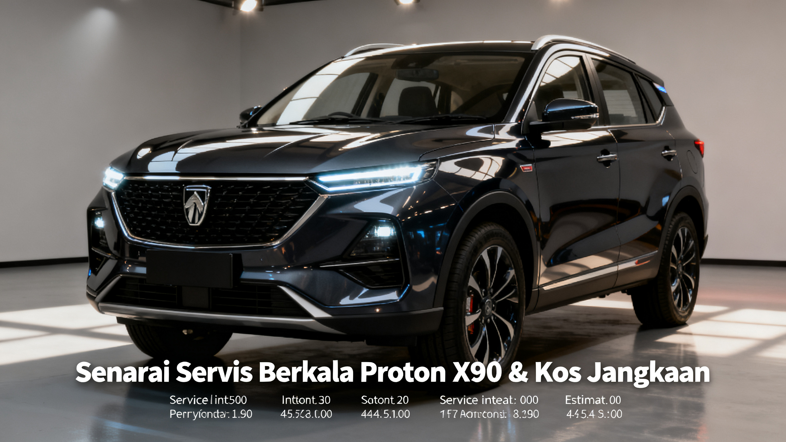 Senarai Servis Berkala Proton X90 & Kos Jangkaan
